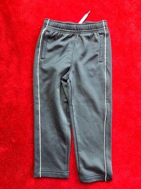 Lands' End Black Jogger Pants with White Drawstring